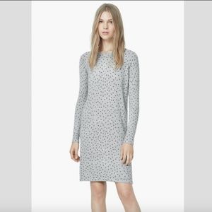 NWT Gray and Black Polka Dot Sweater Dress